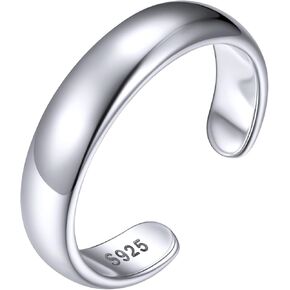 حلقات إصبع أخمص القدمين الفضية من Chicsilver Sterling للنساء 14K حلقات إصبع القدم الذهب للنساء مفتوحة حلقة إصبع القدم القابلة للتعديل للنساء مجوهرات إصبع القدم من أجل Summer Beach