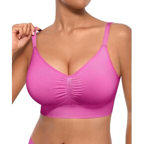 FeelinGirl Supportive Bras Bralettes for Women: Seamless Comfortable Full Coverage Bras with Removable Padded for Everyday