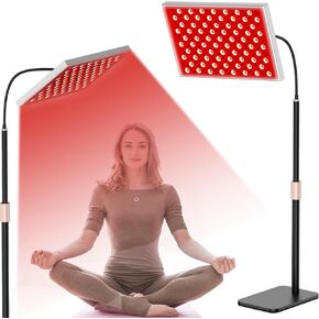 Red Light Therapy for Body: Infrared Light Therapy Panel Lamp with Stand, 660nm Deep Red and 850nm Near Infrared LED Device at Home for Face and Body
