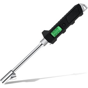 Digital Tire Pressure Gauge 230 PSI, Stainless Steel Dual Head Tire Gauge for Truck RV, Heavy Duty Tire Pressure Gauge with Backlit LCD and Flashlight for Easy and Accurate Reading