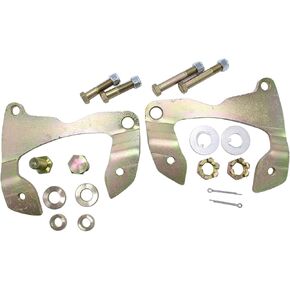 1 Set SHLPDFM Full Size Front Disc Brake Caliper Mounting Brackets Kit With Hardware Compatible with Gm 1955 1964 Chevy