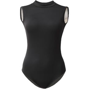 Royal Smeela نساء Camisole Turtleneck Ocleveless Ballet الأزياء للنساء ثياب الرقص عاريات الرقص bodysuity