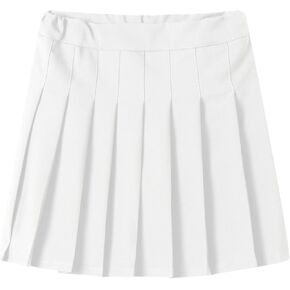 LittleSpring Girl School Uniform Pleated Skirt with Inner Shorts