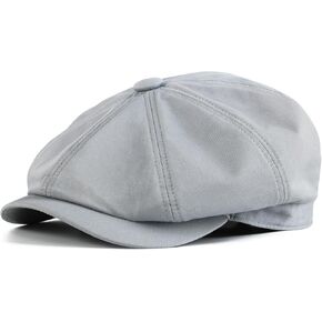 Kids Boys Cotton Newsboy Cap 8 Panel Beret Cabbie Hat for Toddler