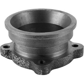 Exhaust Flange Adapter Turbo Exhaust V Bend Flange V Band Exhaust Flange Adapter Turbo Downpipe 4 Bolt Holes for 2.5in to 3in Universal