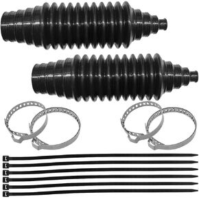 Car Steering Rack and Pinion Boot Kit, Dustproof Silicone Inner Tie Rod Boot Tool with Bellow Cable Tie and Locking Clamp, Universal Auto Gaiter Pinion Boot Accessory