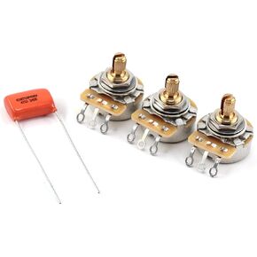 مجموعة من 3 قطع (3X) CTS 450G Series 250K كلاسيكية نمط تقسيم الرقبة محبرة الصوت مع قطرة رذاذ برتقالي .047uf/400v