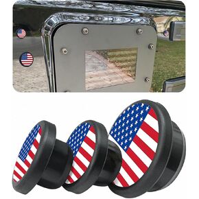 مقابس الباب الخلفي لـ Jeep Wrangler ، مقابس مطاطية خلفية نمط بطة مضحكة متوافقة مع Jeep Wrangler 2007-2024 (3Pack)