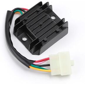 Minho 5 Pin Vuoltage Regulator Rectifier Compatible with GY6 150cc 152QMI 157 QMJ Engine Scooter Mopeds Jonway Tank