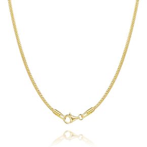 14K Gold Necklaces for Women 1.4mm Thin Snake Chain Necklace Golden Herringbone Necklace for Women 14K Gold Chain for Men Sleek Flow, Endless Grace Dainty Necklaces for Womens 16-24in