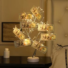 حامل بطاقة الهدايا الشجرة النقدية ديكورات عيد الفصح 108 LEDS LEDS FILLING FILLING TREES TREES BATERING/USB