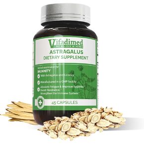 Astragalus & Licorice-Blood Oxygen SPO2, Stronger Immunity, Respiratory Lung Health.Smokers. Energy Boost.Reduce Body Fatigue,Shortness of Breath - 90 Capsules