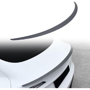Spoiler Fit for Tesla Model 3 2024 2025, Upgrade ABS Material Rear Spoiler Wing OEM Rear Trunk Lip, Model 3 Accessories (Matte Carbon Fiber)