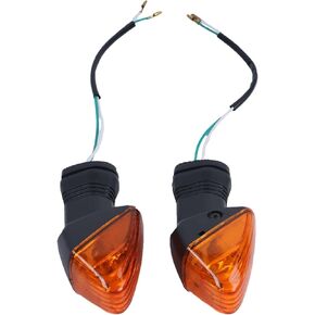 IEQFUE Front Left and Right Turn Signal Set 23037-0073 23037-0074 Compatible with Kawasaki Ninja 250R EX250F 2006-2007