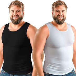 Compression Shirt for Men | Gynecomastia Compression Top 5XL Bundle