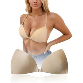 Sticky Bra Push Up for Women, Strapless Invisible Adhesive Bra with Strap for Backless Dress