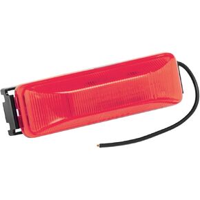 Bargman 41-38-031 Clearance/Side Marker Light (Waterproof Rectangular with Black Base - Red)