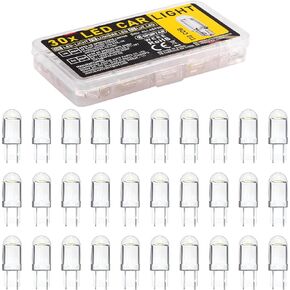 Spurtar 10pcs 194 LED LED Super Bright 6500K White Wedge 168 W5W 194 T10 LED LED 3030 Chipsets Placets for Interior Car Lights Dome Door Door Door Scompicy Trunk Parking Light Light E.