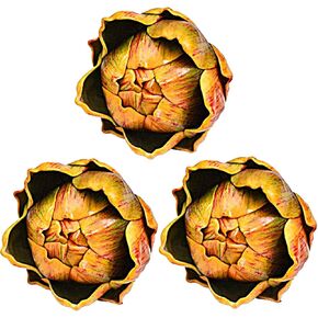 Fake Artificial Artichoke Vegetables Faux Plastic Artichoke Wedding Party Table Home Plastic Flower Decoration(3pcs) in Kuwait
