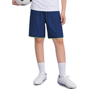 Boys Athletic Shorts Quick Dry Basketball Soccer Running Gym Summer Mesh Sports Shorts for Kids