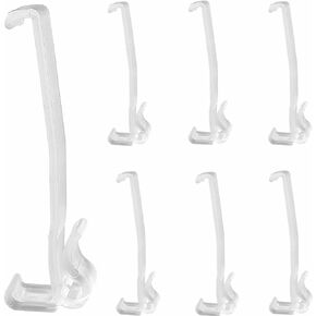 Valance Clips 10pcs 3-1/4'' Window Blinds Hidden Clip Clear Plastic for Horizontal Blinds Valance Retainer Holder