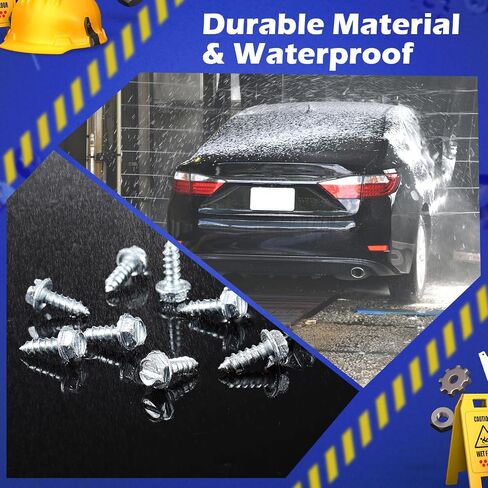 Tandefio 200 PCS مسامير لوحة ترخيص Tornillos Para Placas de Carro #14 × 3/4 " in Kuwait