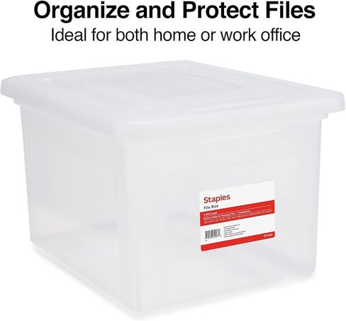 STAPLES Portable File Tote, Letter Size, Black (ST57622) in Kuwait