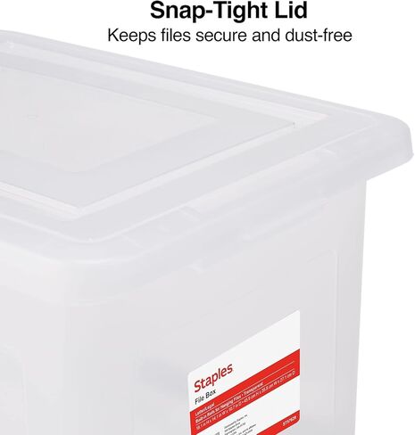 STAPLES Portable File Tote, Letter Size, Black (ST57622) in Kuwait