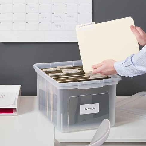 STAPLES Portable File Tote, Letter Size, Black (ST57622) in Kuwait