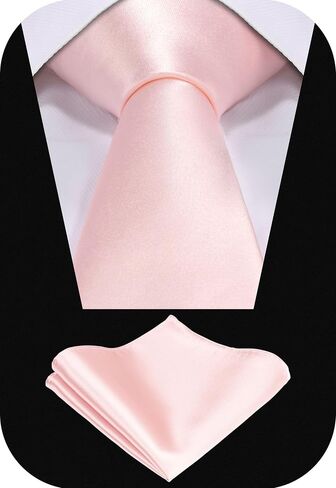 TIE G 5pcs Tie Set in Gift BOX WHITE OR BLACK: Solid Color Necktie, Satin Bow Tie, Pocket Square, Lapel, Cuff Links in Saudi Arabia