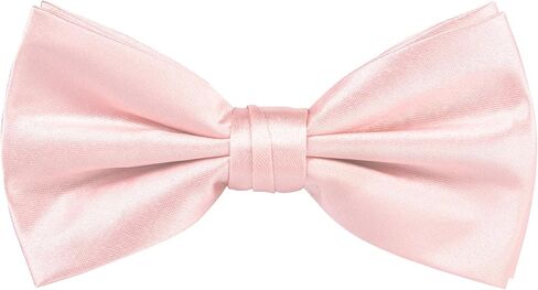 TIE G 5pcs Tie Set in Gift BOX WHITE OR BLACK: Solid Color Necktie, Satin Bow Tie, Pocket Square, Lapel, Cuff Links in Saudi Arabia