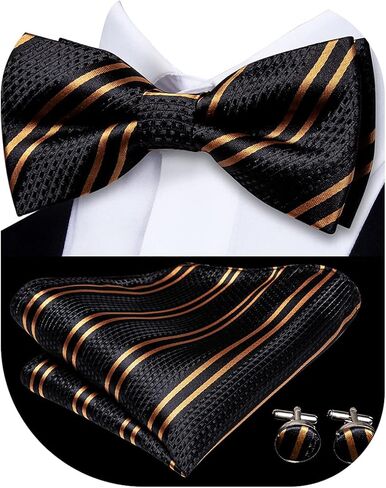 مجموعة Bowtie Dubulle Mens Paisley Bowtie Prowtie مسبقًا للرجال و Pocket Square مجموعة زفاف in Kuwait