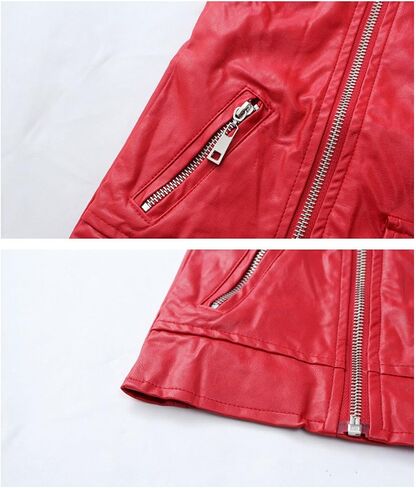Boys Girls Faux leather Vest Jacket Kids Motorcycle Vests Joker Dress Coat 3-12Years in Saudi Arabia