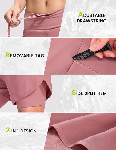 Womens Cycling Shorts Padded Mountain Bike Road Biking Padding Cycle Biker Bicycle Shorts with Zipper Pockets in Kuwait