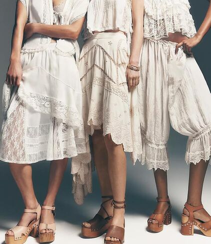 UAURORAO Women Lace Trim Half Slip Skirt Elastic Y2k Floral Sheer Mini Skirt Ruffle Pleated Underskirt Shirt Extender in Kuwait