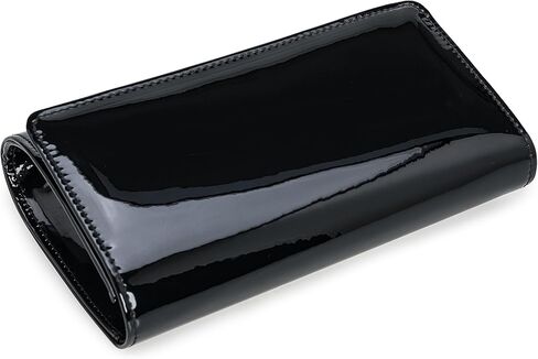 CHARMING TAILOR Faux Leather Wedding Clutch for Women Metallic PU Formal Bag Mirrored Patent Evening Party Purse in Kuwait