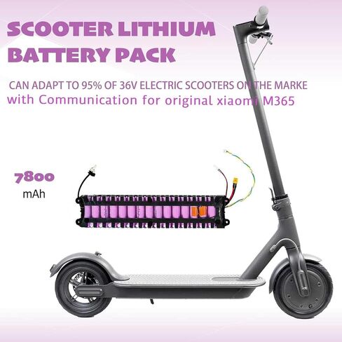 بطارية Scooter Electric Coasta ، 36V 7.8AH M365 Scooter Battery ， حزمة بطارية سكوتر الكهربائية لـ M365 Scooter Electric 1: 1-1: 2 Scooter High Imitation -بدون اتصالات 13.19x2.76x1.57inch (LXWXH) in Kuwait