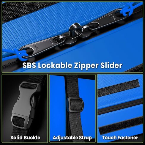 21 قدمًا مكعبًا حاملة حقيبة شحن على السطح ، حقيبة أمتعة أعلى سقف ناعم لجميع vechicles مع/بدون رفوف - مع سحاب مقاوم للماء ، قفل أمتعة ، حصيرة مضادة للانزلاق ، كيس تخزين ، خطافات الأبواب ، الأزرق in Kuwait