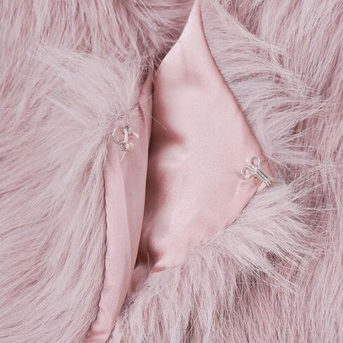 Amazhiyu Women's Faux Fur Cropped Coat Pockets Long Sleeve Open Front Winter Jacket in Kuwait