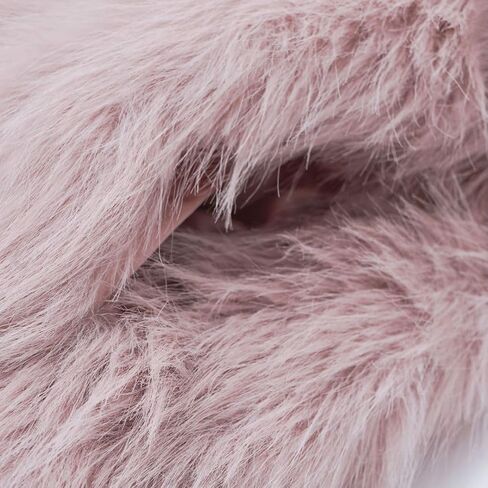 Amazhiyu Women's Faux Fur Cropped Coat Pockets Long Sleeve Open Front Winter Jacket in Kuwait