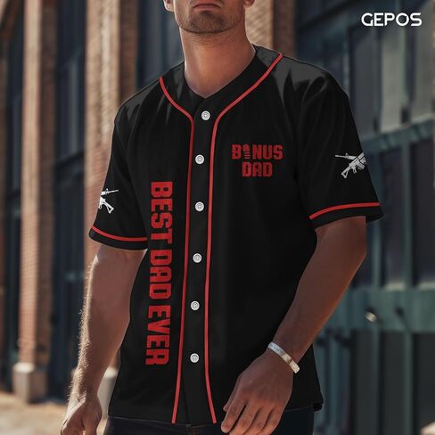 Dad Baseball Shirt, Father Soccer Jersey, Dad Gifts from Daughter Son, Gifts for Dad in Kuwait