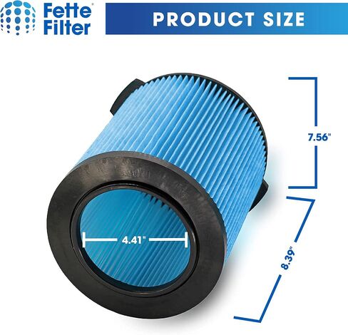 Fette Filter -VF4000 Replacement Filter for 5-20 Gallons and Larger Vacuum Cleaner, Compatible with Ridgid 72947 Wet Dry Vacs 5 to 20-Gal, Husky Vacs 6 to 9 Gal, Craftsman 17816. (2QTY) in Saudi Arabia