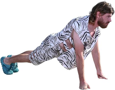 Workout Set For Men - Animal Print Active Wear & Lounge Wear Sets, Active Shorts and Top Set - 2-Piece in Saudi Arabia