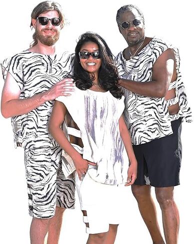 Workout Set For Men - Animal Print Active Wear & Lounge Wear Sets, Active Shorts and Top Set - 2-Piece in Saudi Arabia
