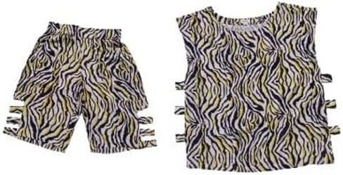 Workout Set For Men - Animal Print Active Wear & Lounge Wear Sets, Active Shorts and Top Set - 2-Piece in Saudi Arabia