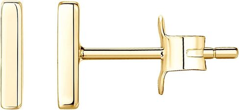 Pavoi 14k Gold Plated Sterling Silver Bar ، Dot ، Heart ، Triangle ، Star ، Cat | أقراط لذيذة للنساء in Kuwait