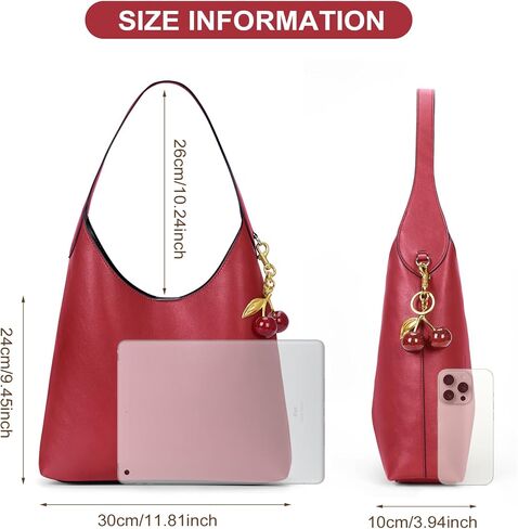 فوكس من جلد الغزال الأوبو أكياس نباتي كيس كتف من الجلد المحببة للنساء متوسطة المصمم ترهل حقائب اليد in Kuwait