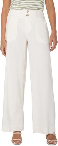Liverpool Women's Utility Patch Pocket Wide Leg Pant 31in Inseam in Saudi Arabia