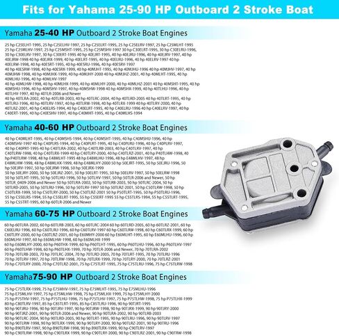 مجموعة مضخة وقود محرك القوارب لتجميع Yamaha 2-Stroke 25HP 30HP 40HP 50HP 55HP 60HP 75HP 90HP المحرك الخارجي ، استبدل 6A0-24410-00 663-24410-00/01/02/04/05/05 692-24410-00 ، FIT Sierra 18-7334 in Kuwait