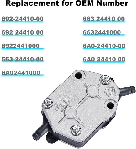 مجموعة مضخة وقود محرك القوارب لتجميع Yamaha 2-Stroke 25HP 30HP 40HP 50HP 55HP 60HP 75HP 90HP المحرك الخارجي ، استبدل 6A0-24410-00 663-24410-00/01/02/04/05/05 692-24410-00 ، FIT Sierra 18-7334 in Kuwait